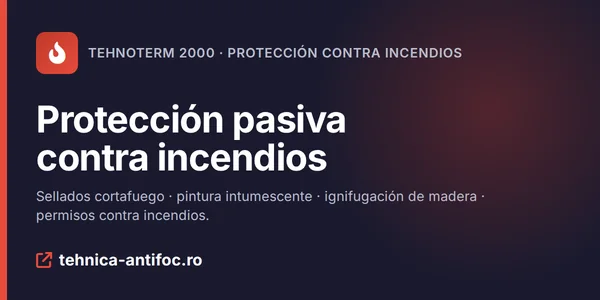Tehnica Antifoc – protección pasiva contra incendios